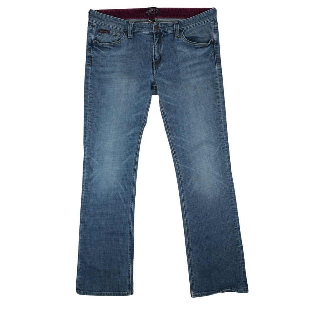 Jimmy'Z Surf Company Jeans 11/12R Lowrise Embroidered Bootcut Y2K Velvet Trim